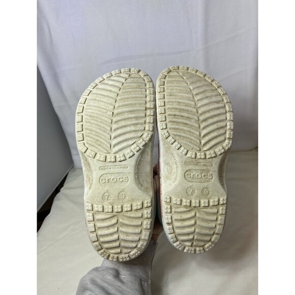 Crocs Classic Clogs Slip-On Sandal “Pastel Tie-Dye” Women’s 9 - Picture 4 of 5
